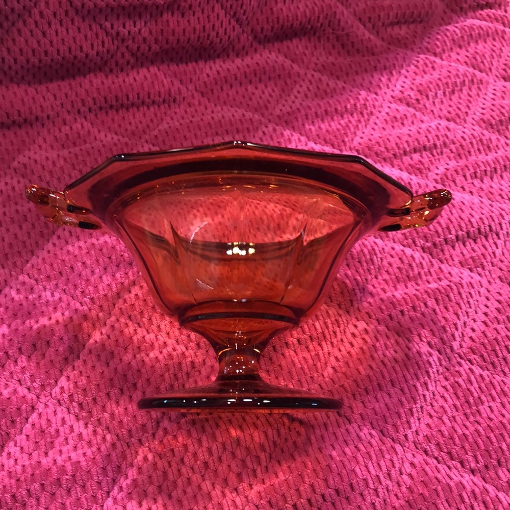 Amber candy dish - Picture 2 of 3
